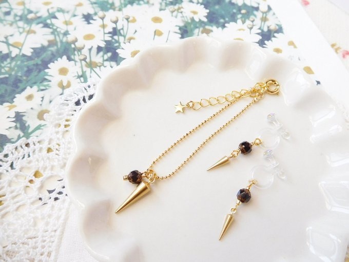 CZダブルフェイスと尖りのドール用アクセサリーセット