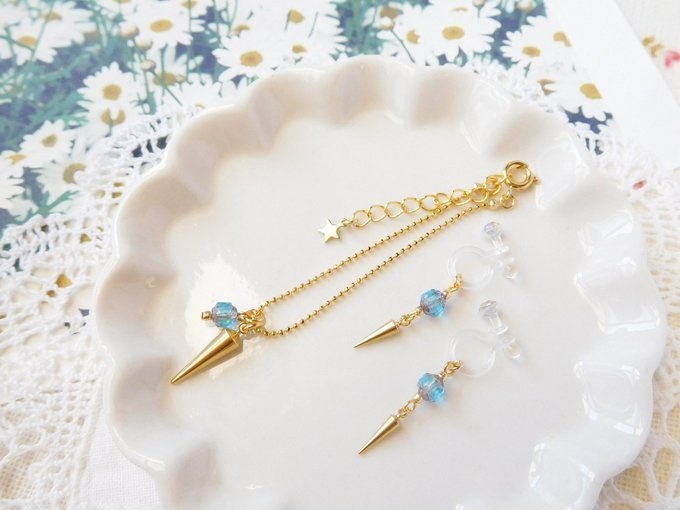 CZダブルフェイスと尖りのドール用アクセサリーセット