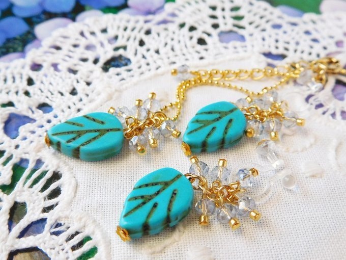 ターコイズリーフしゃらんらドール用アクセサリーセット