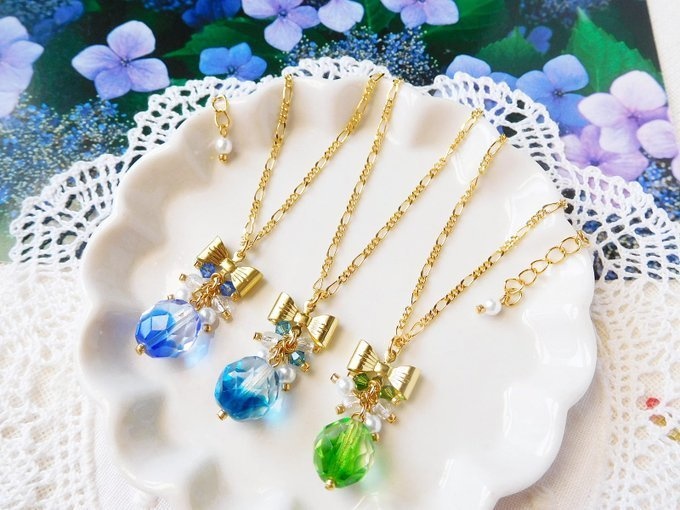 リボンとFPしゃらんらドール用ネックレス