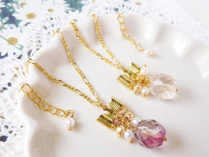 リボンとFPしゃらんらドール用ネックレス