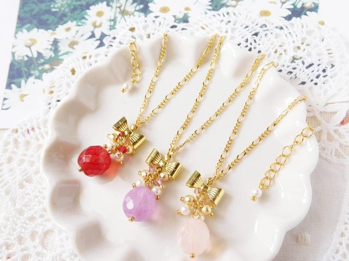 リボンとFPしゃらんらドール用ネックレス