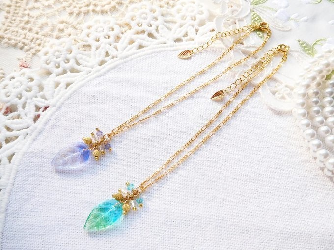 ヴィトライユリーフのしゃらんらドール用ネックレス