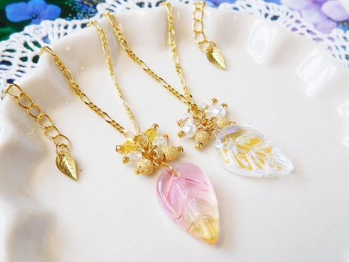 ヴィトライユリーフのしゃらんらドール用ネックレス