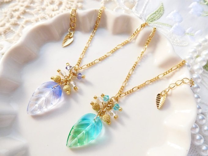 ヴィトライユリーフのしゃらんらドール用ネックレス