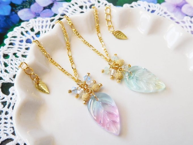 ヴィトライユリーフのしゃらんらドール用ネックレス