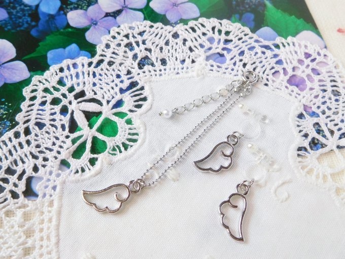 スカシ羽チャームのアクセサリーセット