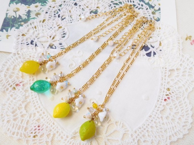 CZシトラスしゃらんらドール用ネックレス
