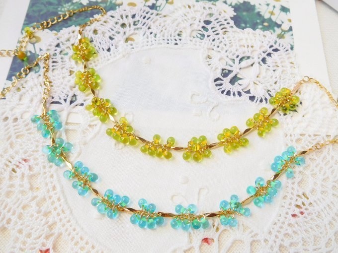 つぶつぶドロップしゃらんらデザインチェーンドール用3wayネックレス