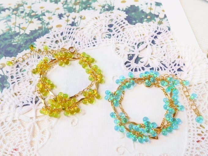 つぶつぶドロップしゃらんらデザインチェーンドール用3wayネックレス