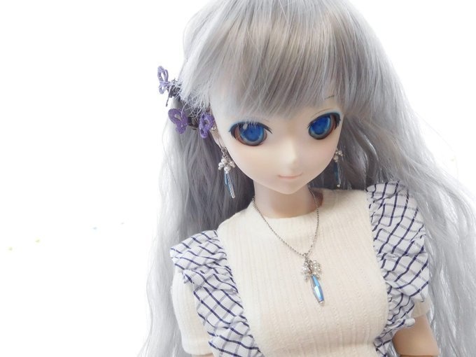 菱ロングブルーガラスのしゃらんらドール用アクセサリーセット