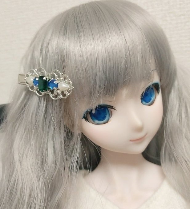 チェコヴィンテージジュエルヘアクリップ