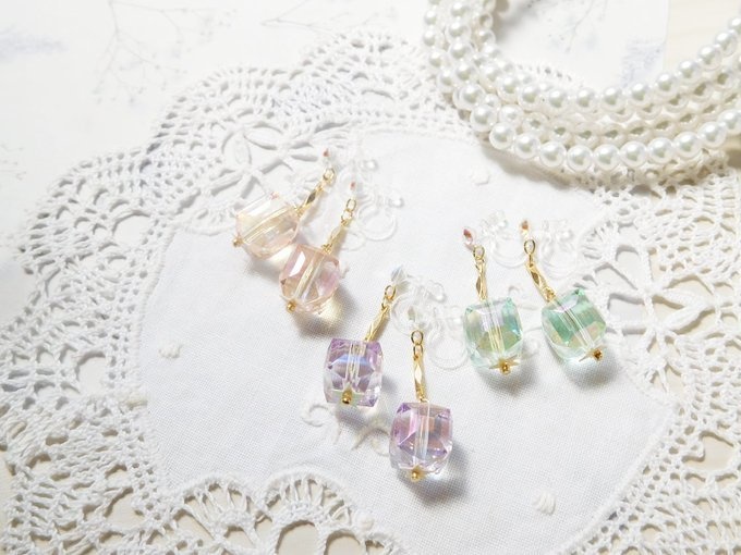 サボンキューブのドール用ノンホールピアス