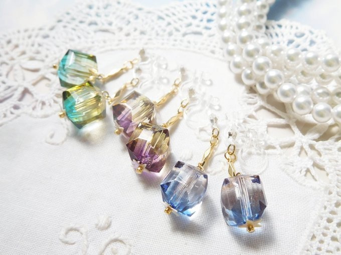 ヴィトライユキューブのドール用ノンホールピアス