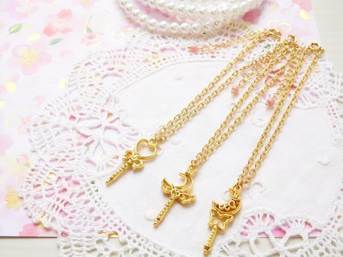 ゆめかわステッキのドール用ネックレス