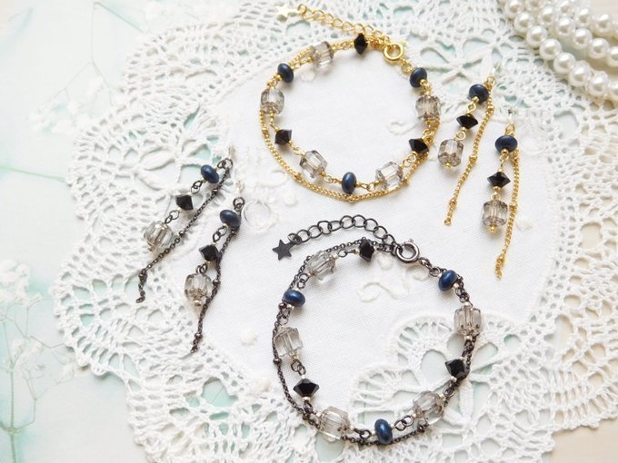 シルバーラスターCZダブルフェイスのドール用アクセサリーセット