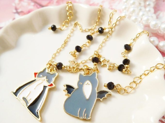 コスプレキャットのドール用アシンメトリーネックレス