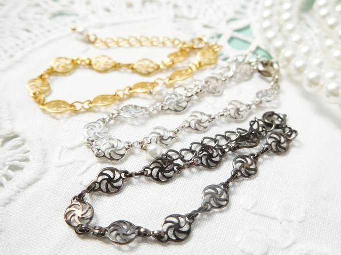 レトロチェーンのドール用チョーカー①