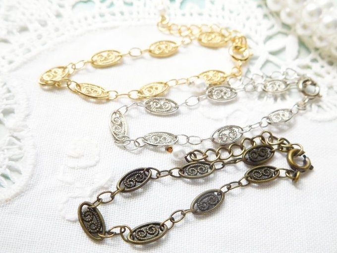 レトロチェーンのドール用チョーカー②