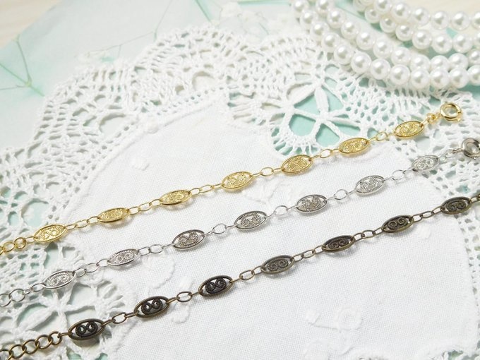 レトロチェーンのドール用チョーカー②