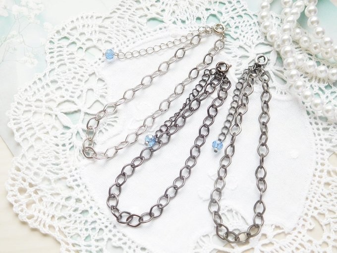 菱スカシチェーンのドール用セミロングネックレス