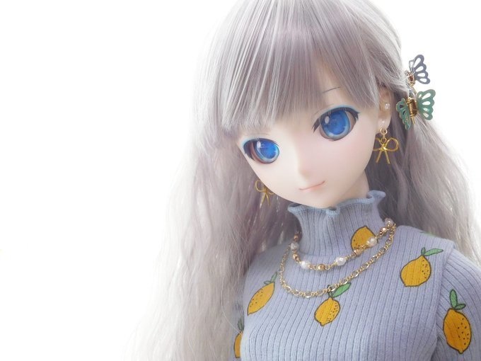 FPとチェーンのドール用2連ネックレス