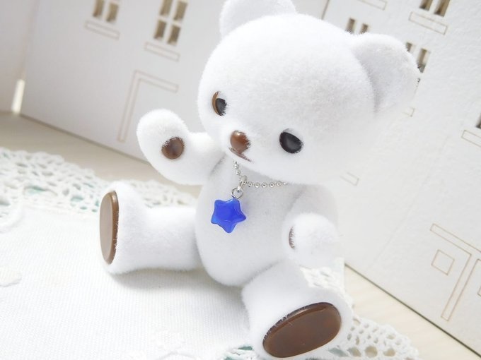 キャッツアイブルースターのドール用ネックレス(1/12)