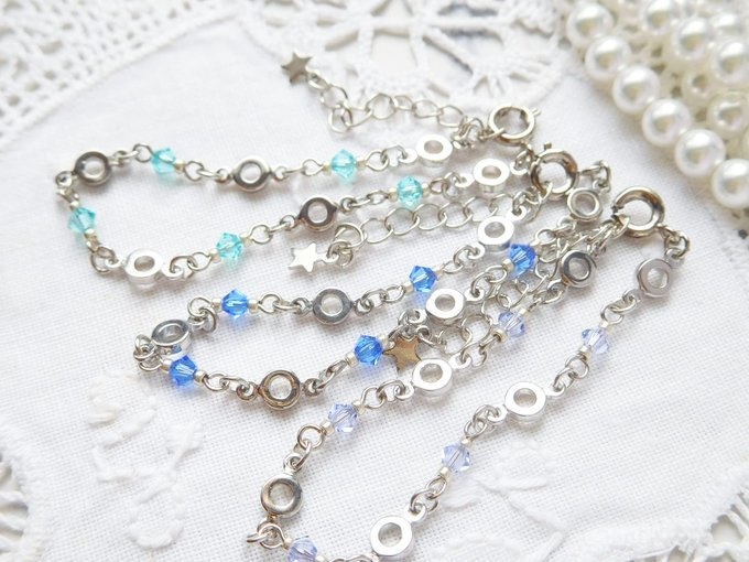 クリスタライズとサークルコネクターのドール用チョーカー