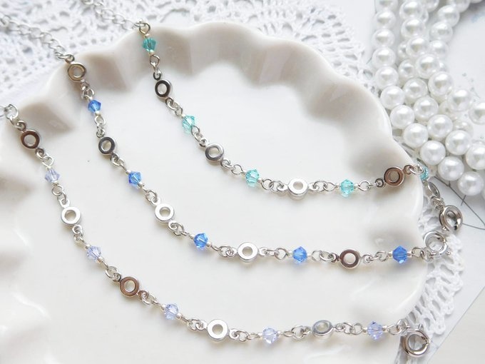 クリスタライズとサークルコネクターのドール用チョーカー