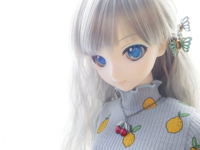 レッドチェリーのドール用ネックレス