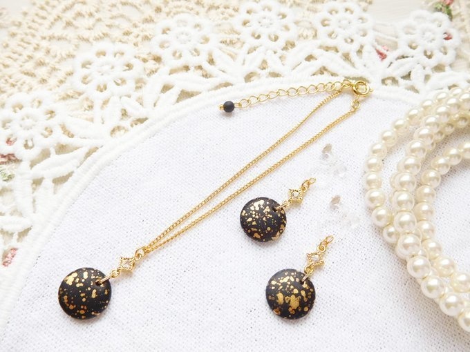 菱とマットブラックゴールドレインコインのセット