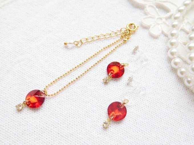 リボリカットガラスのドール用アクセサリーセット