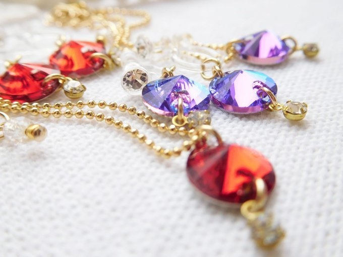 リボリカットガラスのドール用アクセサリーセット