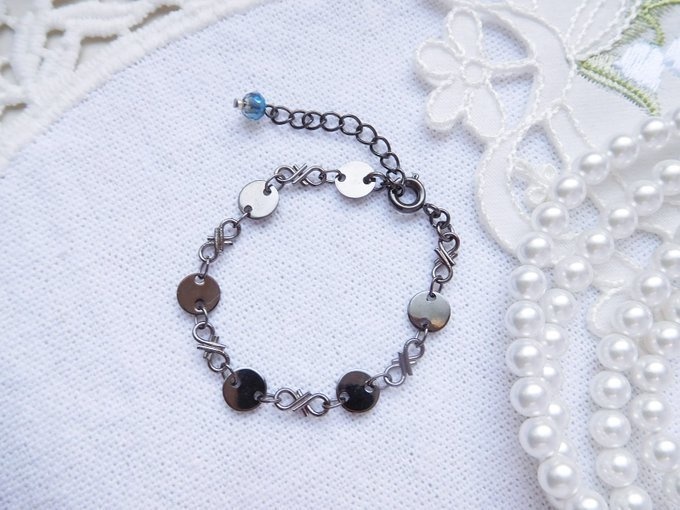 ブラックコインデザインチェーンのドール用チョーカー