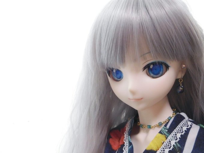 極小キューブカットガラス繋ぎのドール用チョーカー