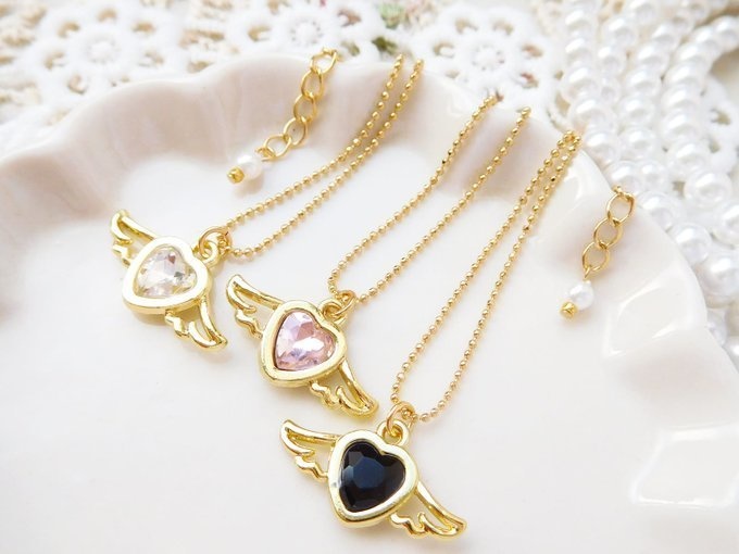 ハートウイングジュエルのドール用ネックレス