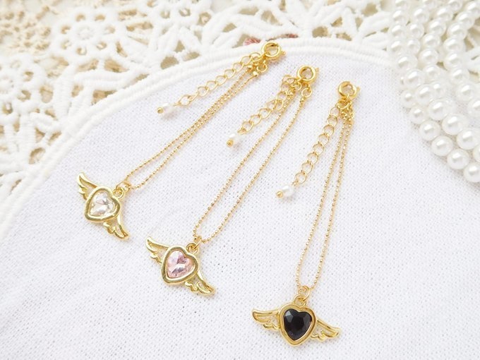 ハートウイングジュエルのドール用ネックレス
