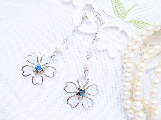 スカシ桜のドール用ウィッグピアスR