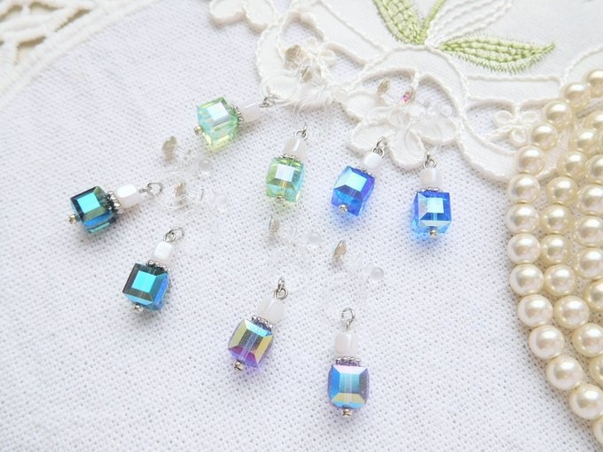 オーロラ香水瓶のドール用ノンホールピアスR