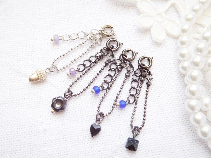 フランスヴィンテージビーズのドール用ネックレス(1/12)