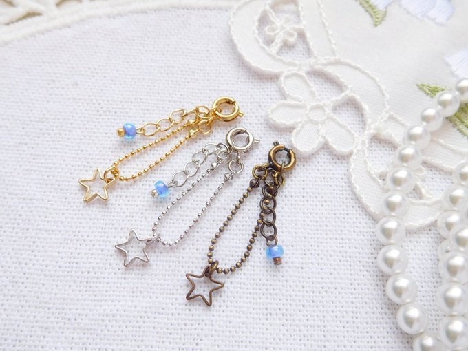 スカシ星パーツのドール用ネックレス(1/12)