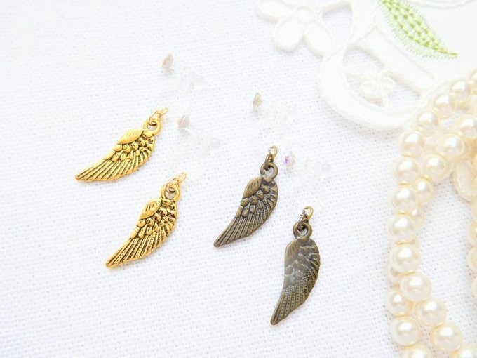 片翼チャームのドール用ノンホールピアス②