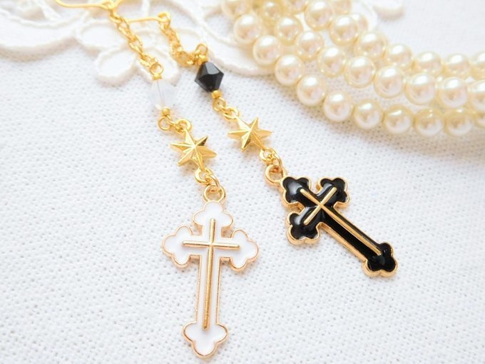 エポクロスチャームのドール用ウィッグピアス