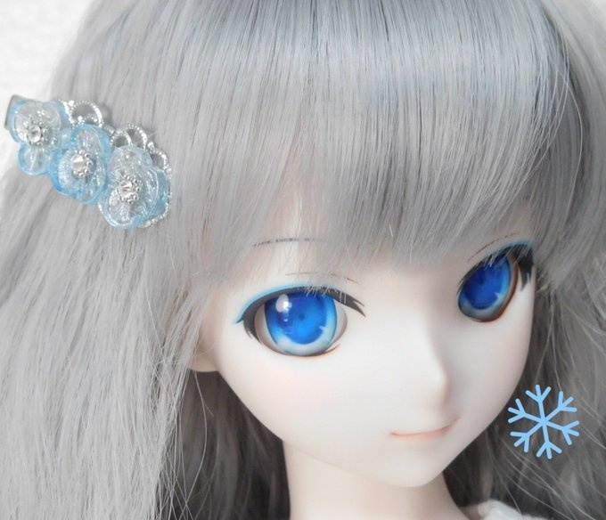 甘露パンジーのヘアクリップ