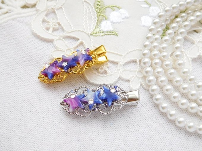 秋夕星のヘアクリップ