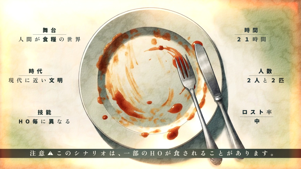 【CoC】獣人ガストロノミー【SPLL:E197766】