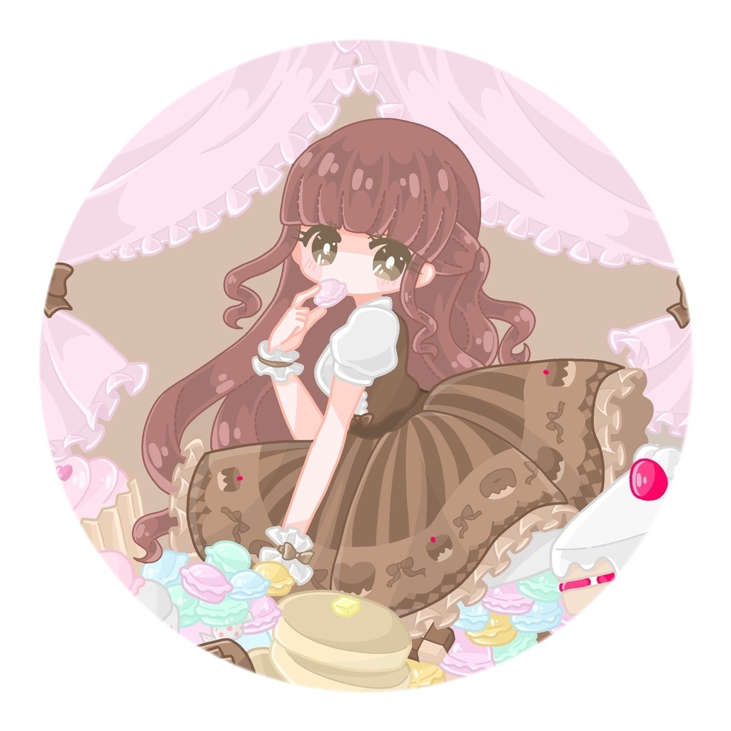 チョコレート缶バッチ