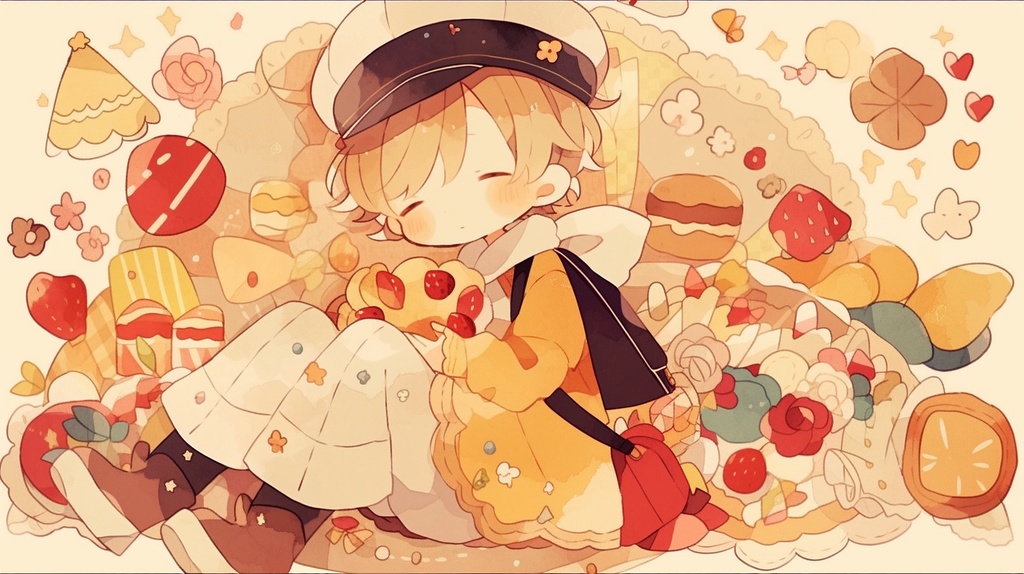 お菓子の後のお昼寝