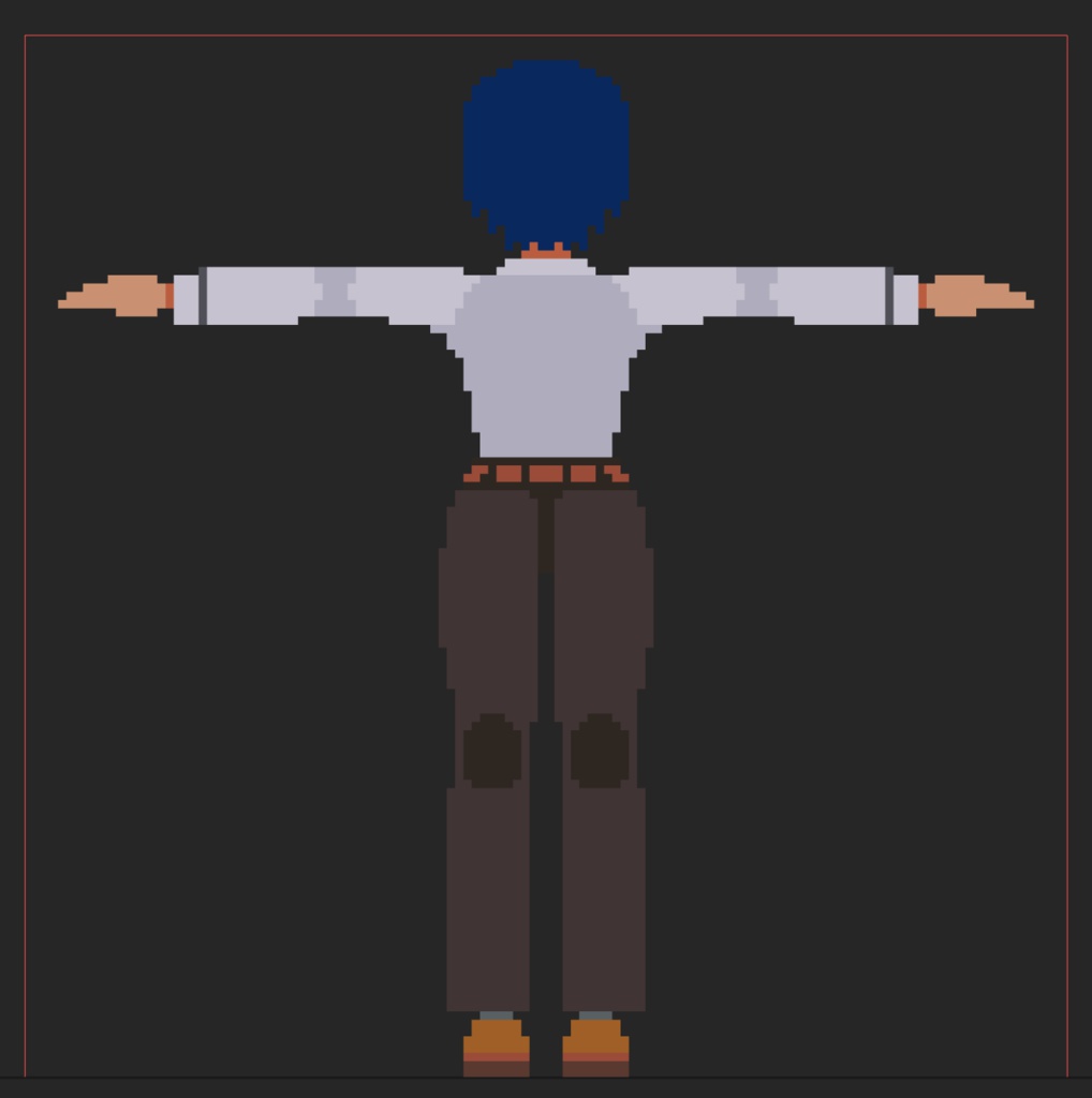 【更新終了】ボクセルヒューマノイド素体(.vox)金子森慧光【無料】