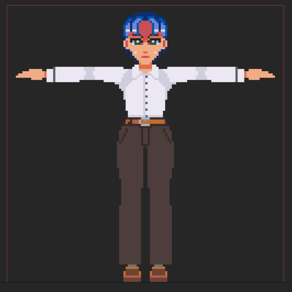 【更新終了】ボクセルヒューマノイド素体(.vox)金子森慧光【無料】